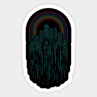 Neon City Sticker